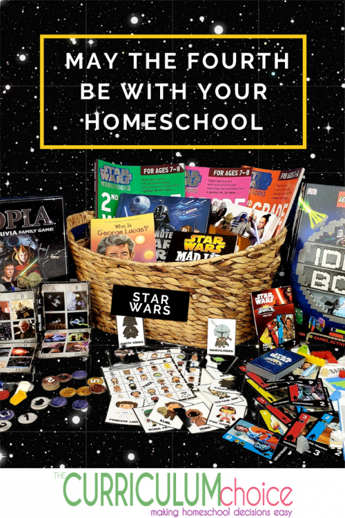 Because we are huge Star Wars fans, our family goes all in for May the Fourth Be With You. Last year we enjoyed a Star Wars morning basket for May the Fourth.  What better way to celebrate May the Fourth as a homeschool family that than with a Star Wars unit study? May the Fourth Be With Your Homeschool!