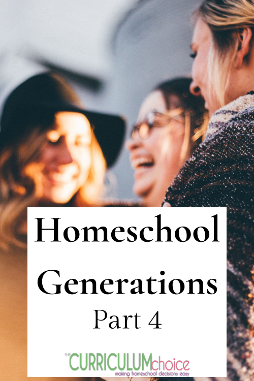 Hope for Future Homeschool Generations: Homeschool Generations Part 4 with encouragement/advice for the new homeschooler. Looking ahead to the future of homeschooling.