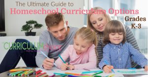 The Ultimate Guide to Homeschool Curriculum Options Grades K-3 is a comprehensive guide to homeschool curriculum for the younger elementary grades. Everything from fun hands on learning with lapbooks, to step by step help with grammar. Here you will find tons of options to choose from!