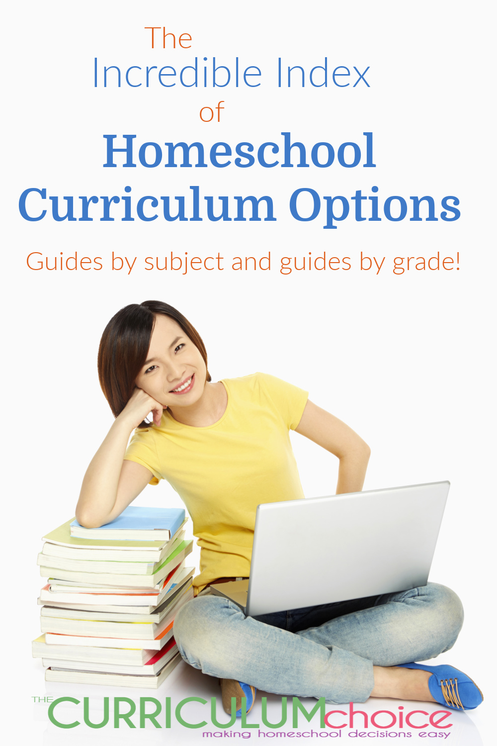 The Incredible Index of Homeschool Curriculum Options - an index of all our ultimate guides, one per subject, 4 different grade level ranges, and more! From The Curriculum Choice