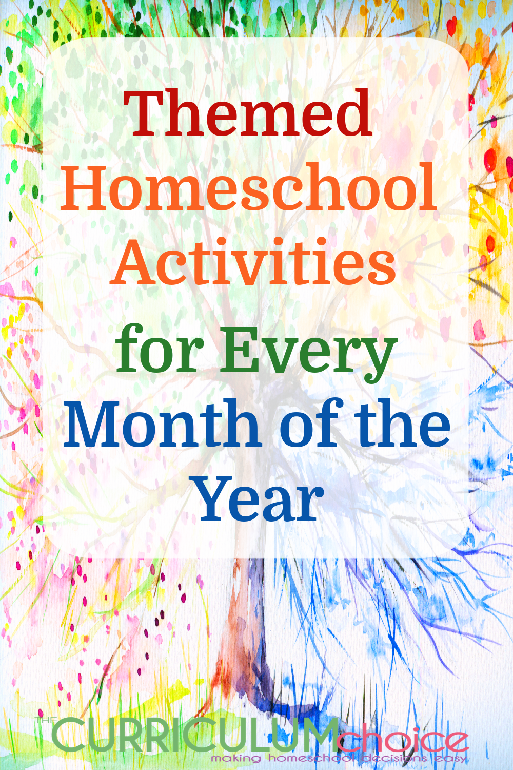 Engaging Themed Homeschool Activities for Every Month of the Year! Make learning fun by using monthly themed homeschool activities. Learn and explore based on the seasons, celebrate silly holidays, and more! 