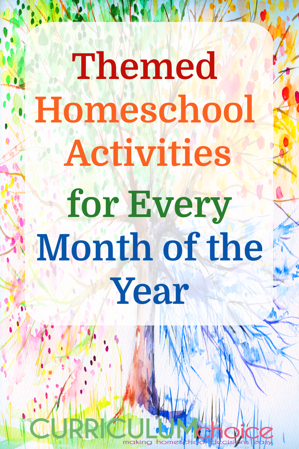 Engaging Themed Homeschool Activities for Every Month of the Year! Make learning fun by using monthly themed homeschool activities. Learn and explore based on the seasons, celebrate silly holidays, and more!
