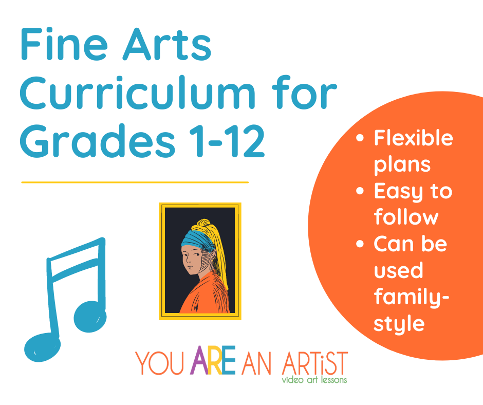 The Homeschool Art and Music Curriculum from You ARE An ARTiST organized art and music appreciation using a variety of resources so you can simply open the schedule and with little preparation you are off and learning!