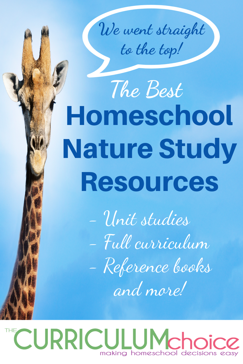 The Best Homeschool Nature Study Resources is a collection of unit studies, full curriculum and reference books for homeschool nature study. From The Curriculum Choice