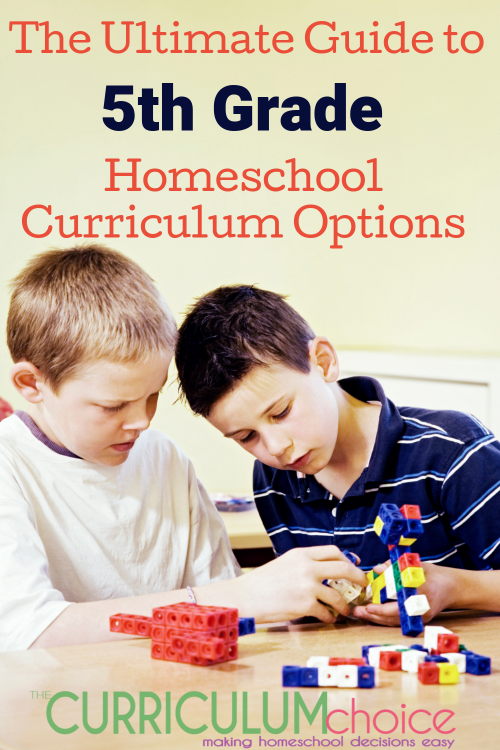 The Ultimate Guide to 5th Grade Homeschool Curriculum Options is your go-to reference for full curriculum options, curriculum for individual subjects, as well as ideas for extras such as coding and art for 5th grade!