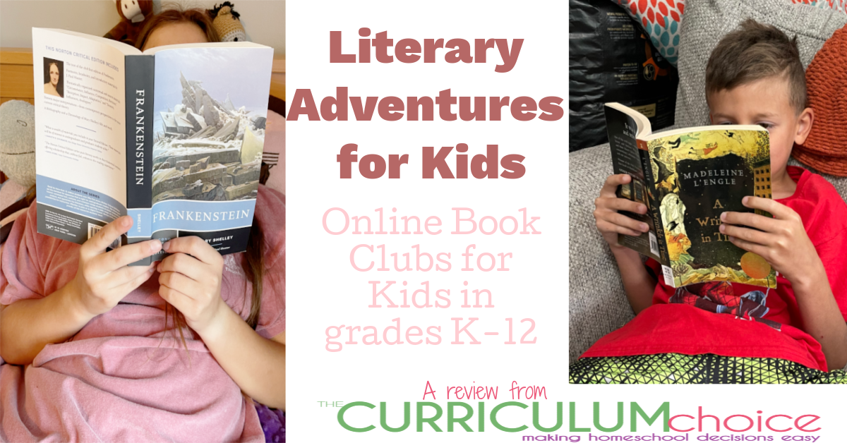 Literary Adventures for Kids from Hide the Chocolate offers engaging literary units and book clubs for kids in grades K-12.