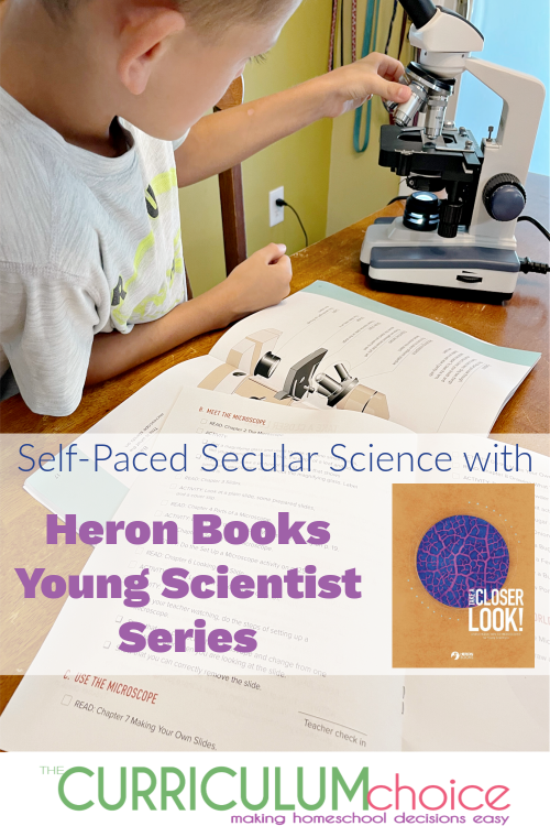Heron Books Young Scientist Series is a collection of self-paced books for grades 4-6. Including microscope, human body, plants, and more!